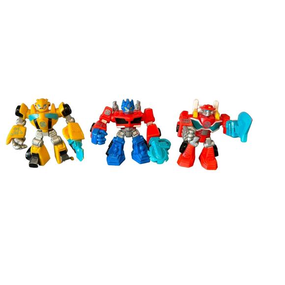 Transformers Rescue Bots Action Figures Heatwave Optimus Prime Bumblebee - Picture 1 of 8
